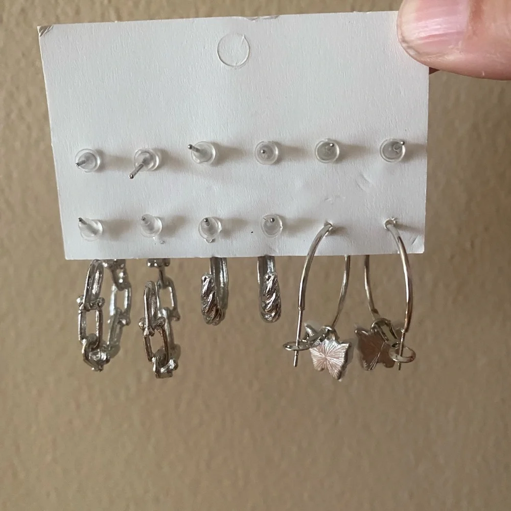 NEW silver fashion jewelry set
